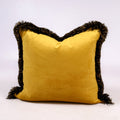 Velvet fringed- Duck Feather Inner scatter cushion